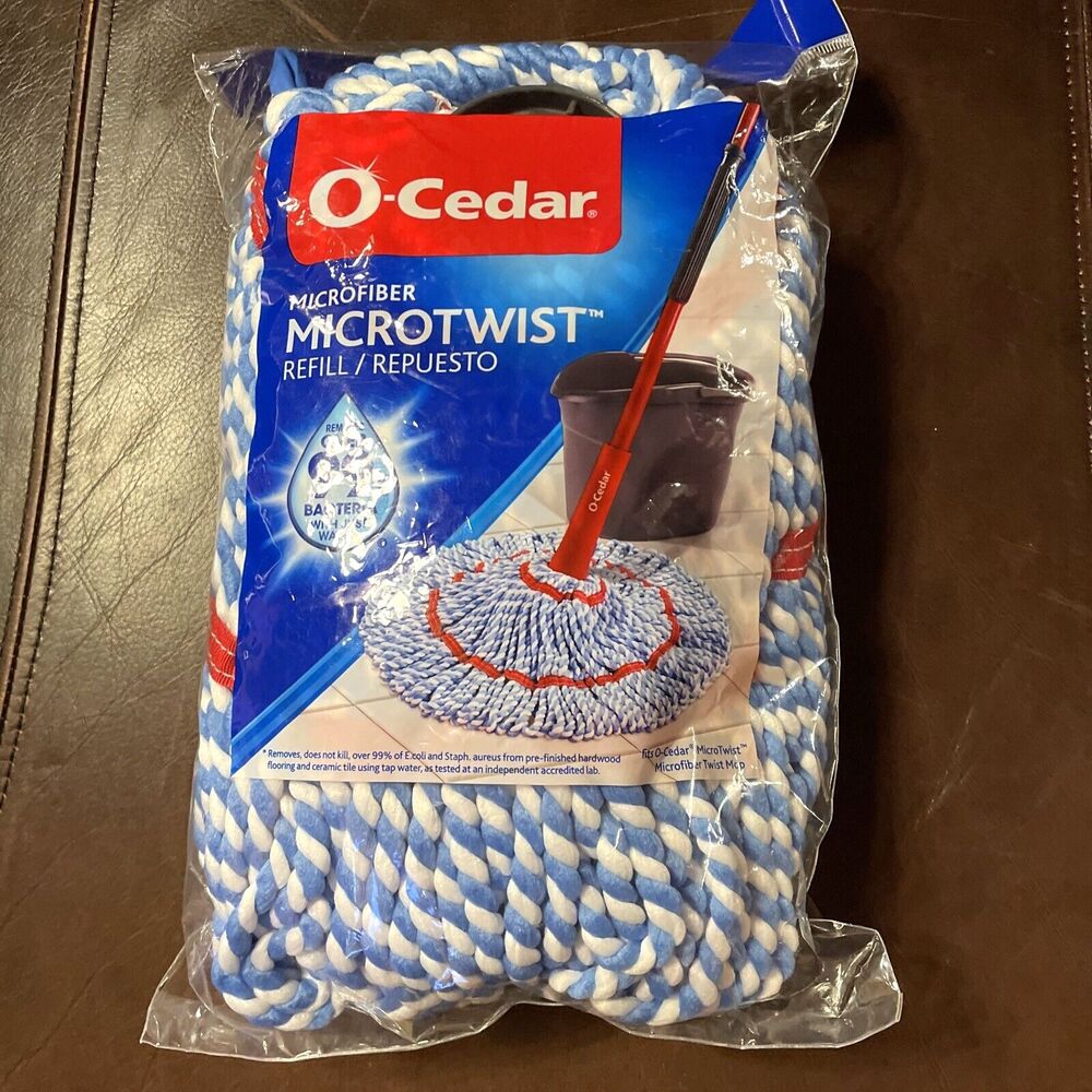 New O-Cedar MicroTwist Microfiber Twist Mop Refill Clean